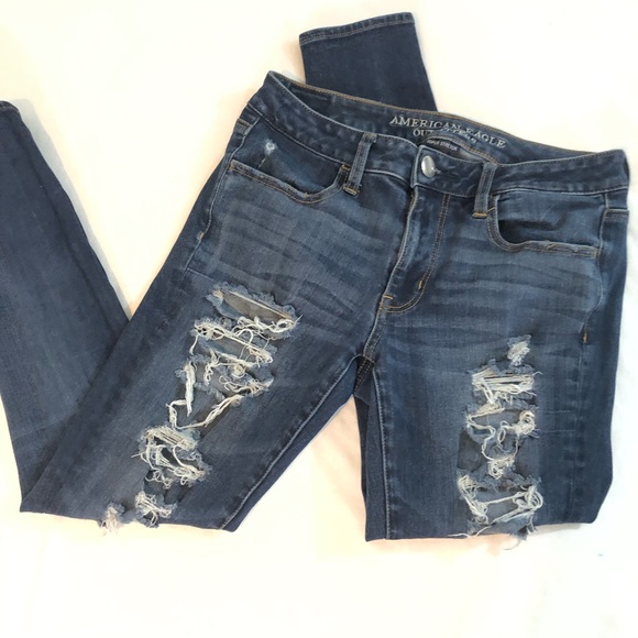 American eagle distressed skinny jeans 6 short - Picture 7 of 7